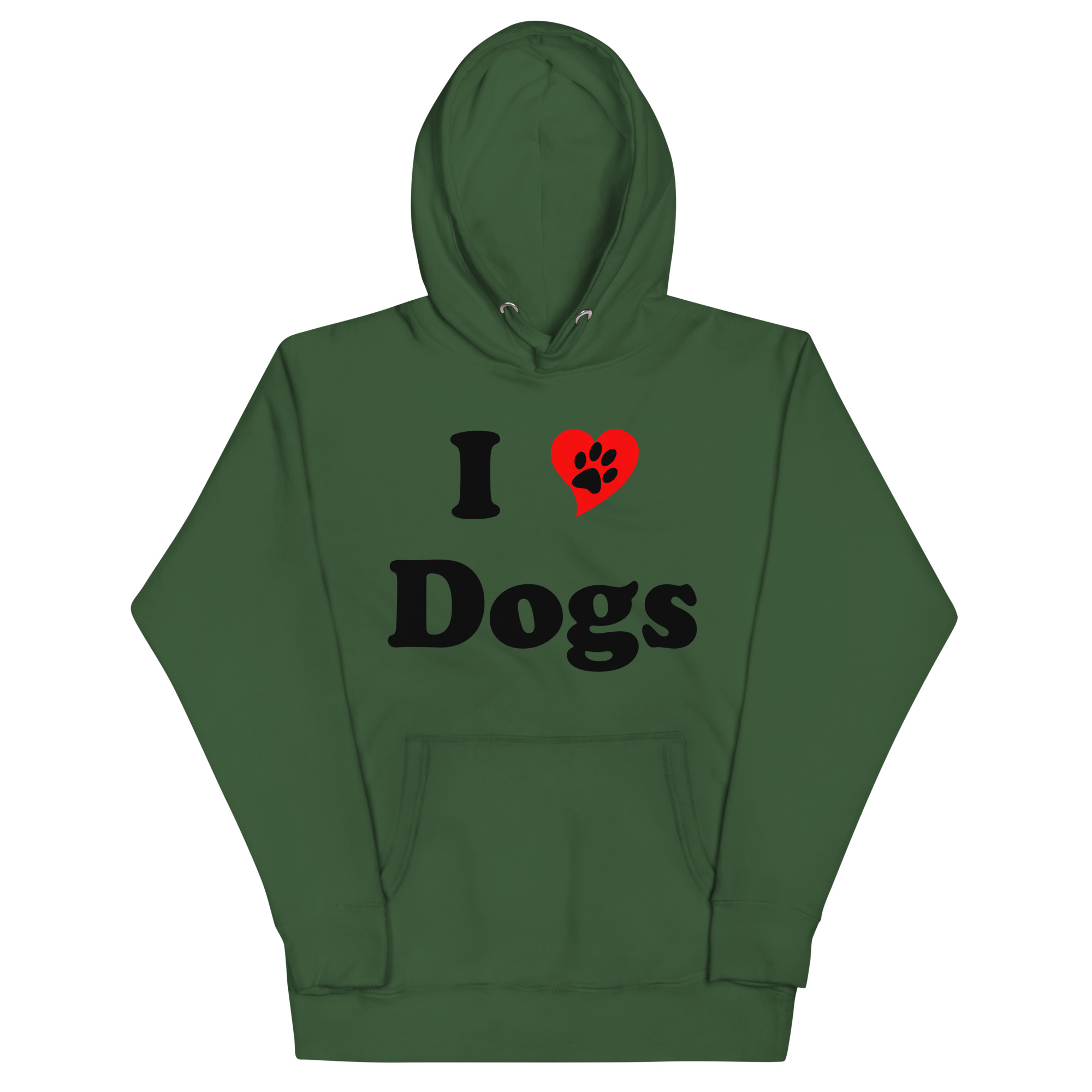 “I Love Dogs” Classic Unisex Hoodie - Image 2