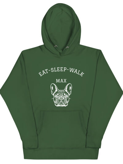 Eat. Sleep. Walk. & [Your Dog’s Name] – Custom Unisex Hoodie