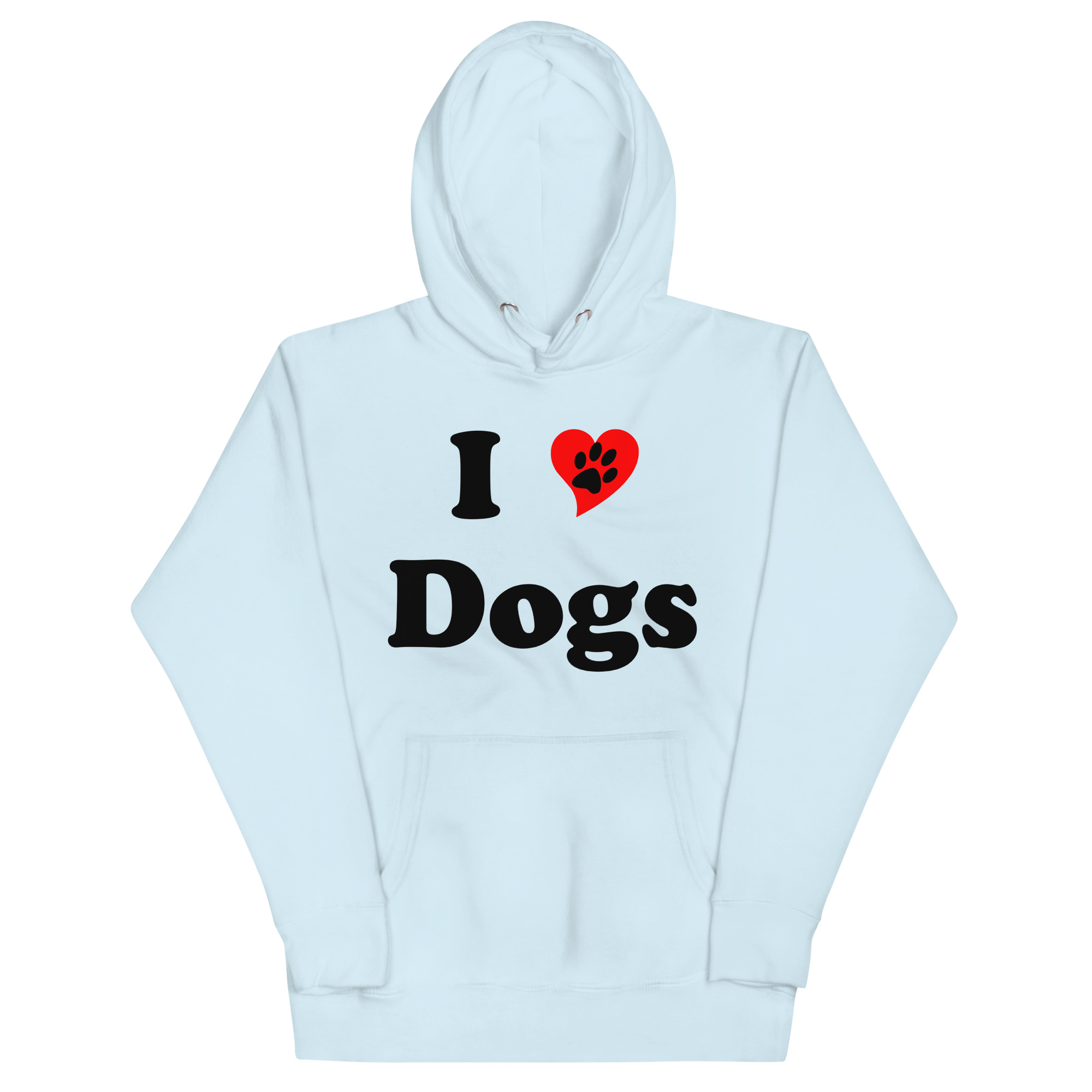 “I Love Dogs” Classic Unisex Hoodie - Image 6