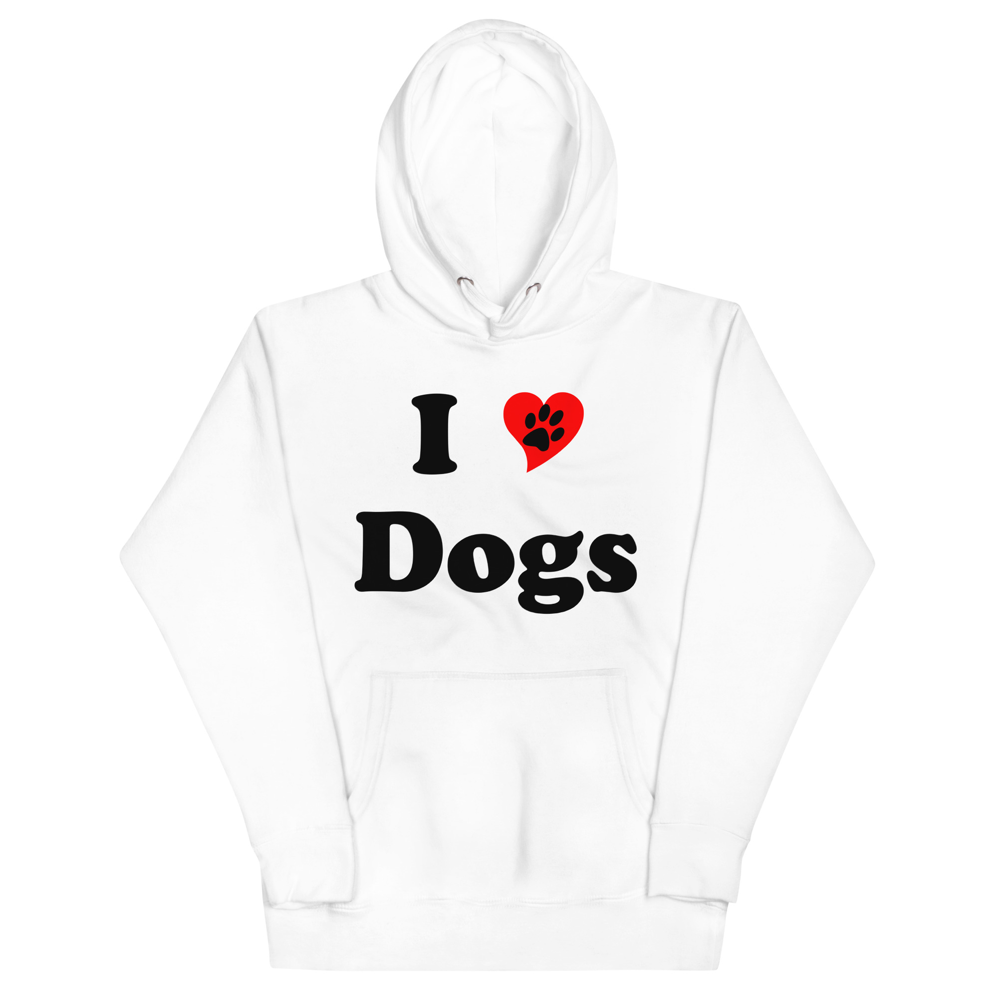 “I Love Dogs” Classic Unisex Hoodie - Image 8
