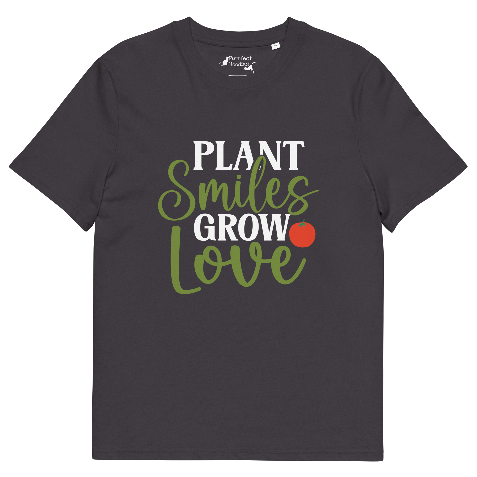 Plant Smiles, Grow Love – Organic Unisex T-Shirt - Image 5