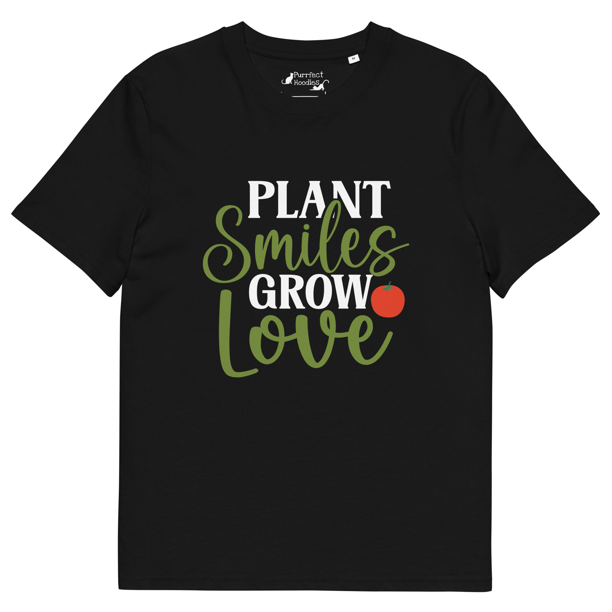 Plant Smiles, Grow Love – Organic Unisex T-Shirt