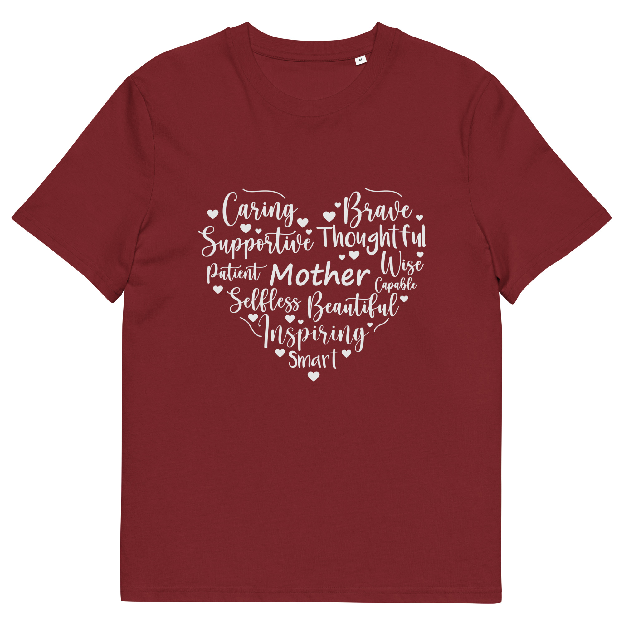 Mother's Day Heart - Unisex organic cotton t-shirt - Image 8