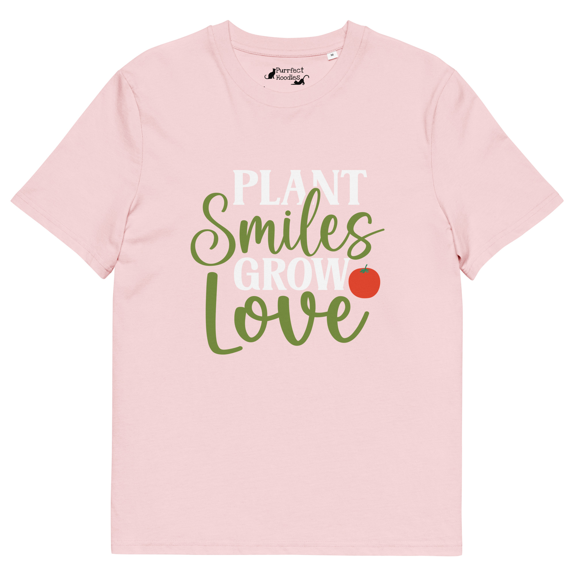 Plant Smiles, Grow Love – Organic Unisex T-Shirt - Image 13