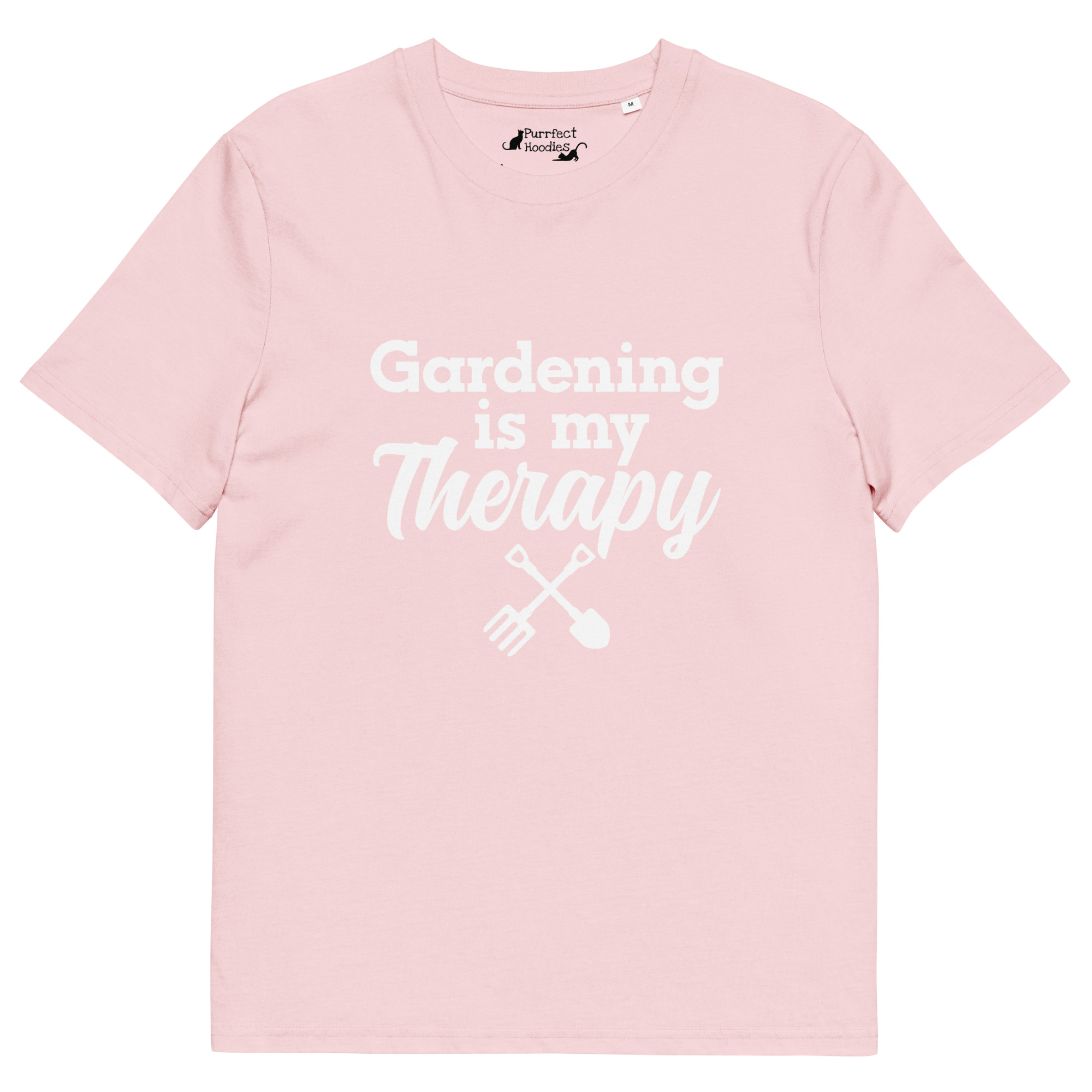"Gardening is my Therapy" - Organic Unisex T-shirt - Image 13