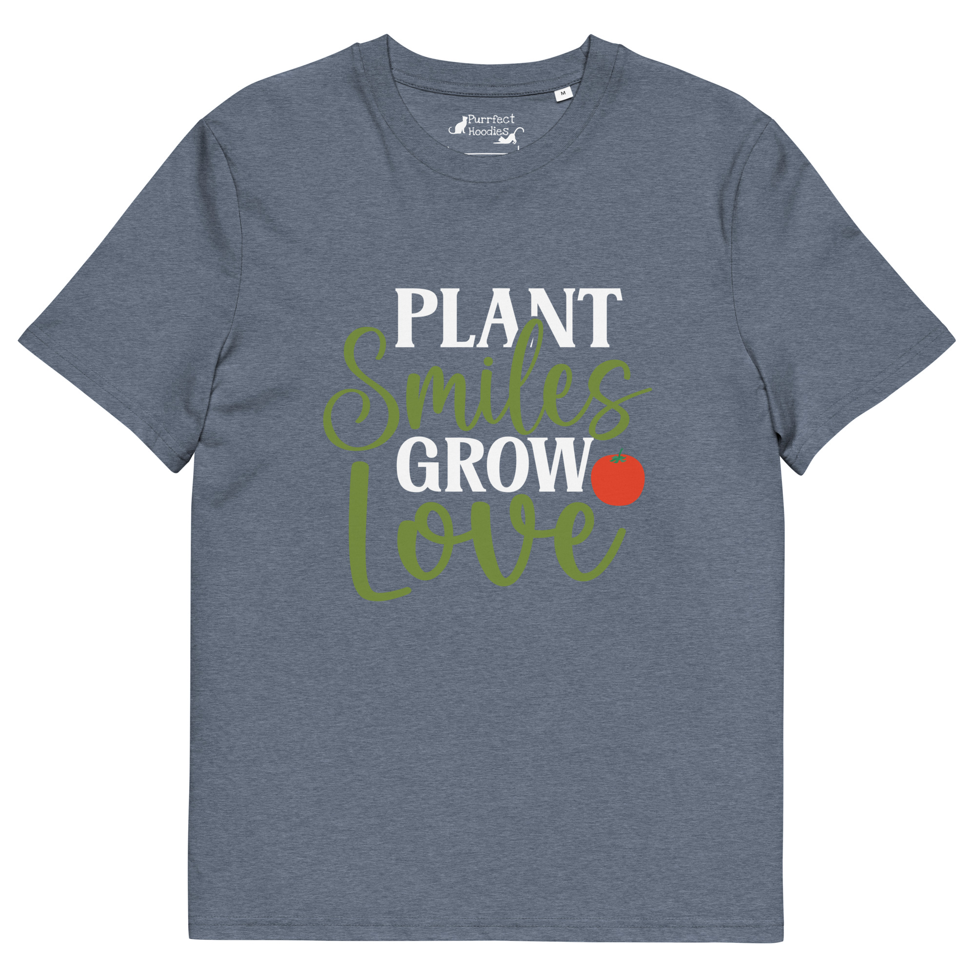Plant Smiles, Grow Love – Organic Unisex T-Shirt - Image 9