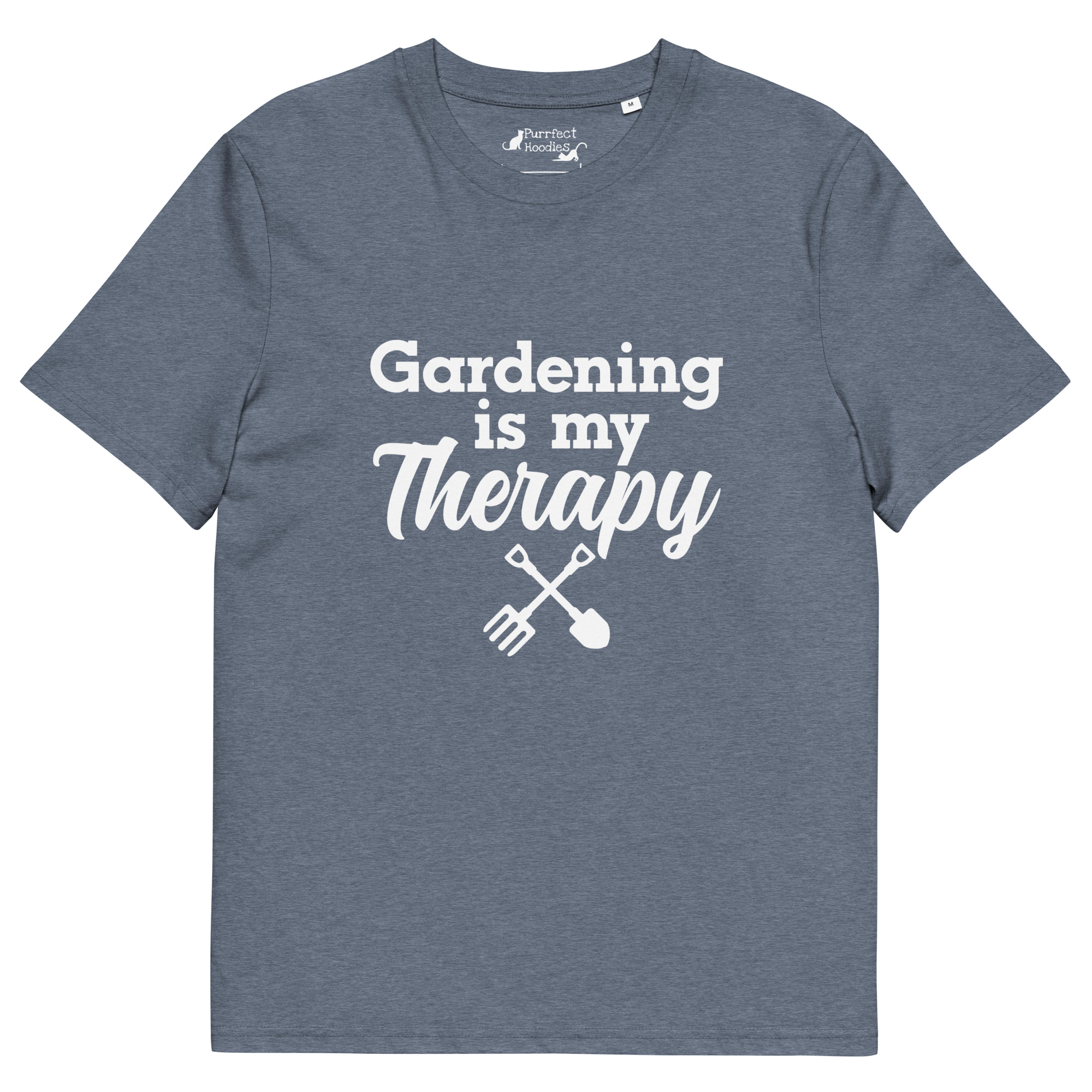 "Gardening is my Therapy" - Organic Unisex T-shirt - Image 9