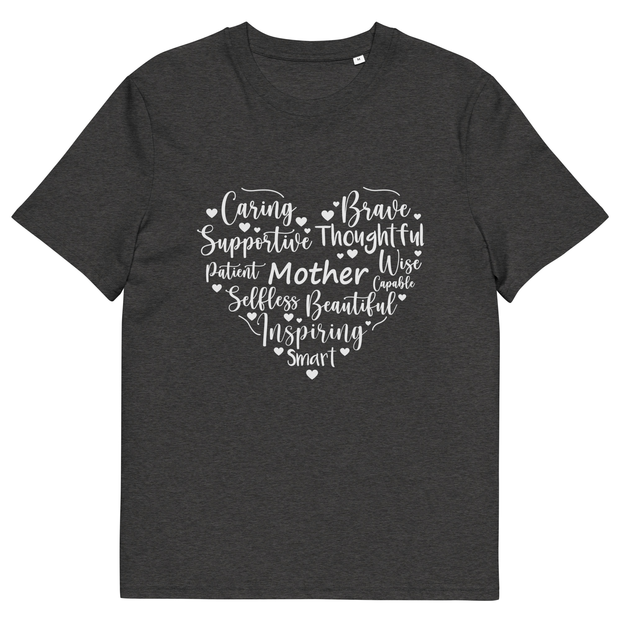 Mother's Day Heart - Unisex organic cotton t-shirt - Image 6