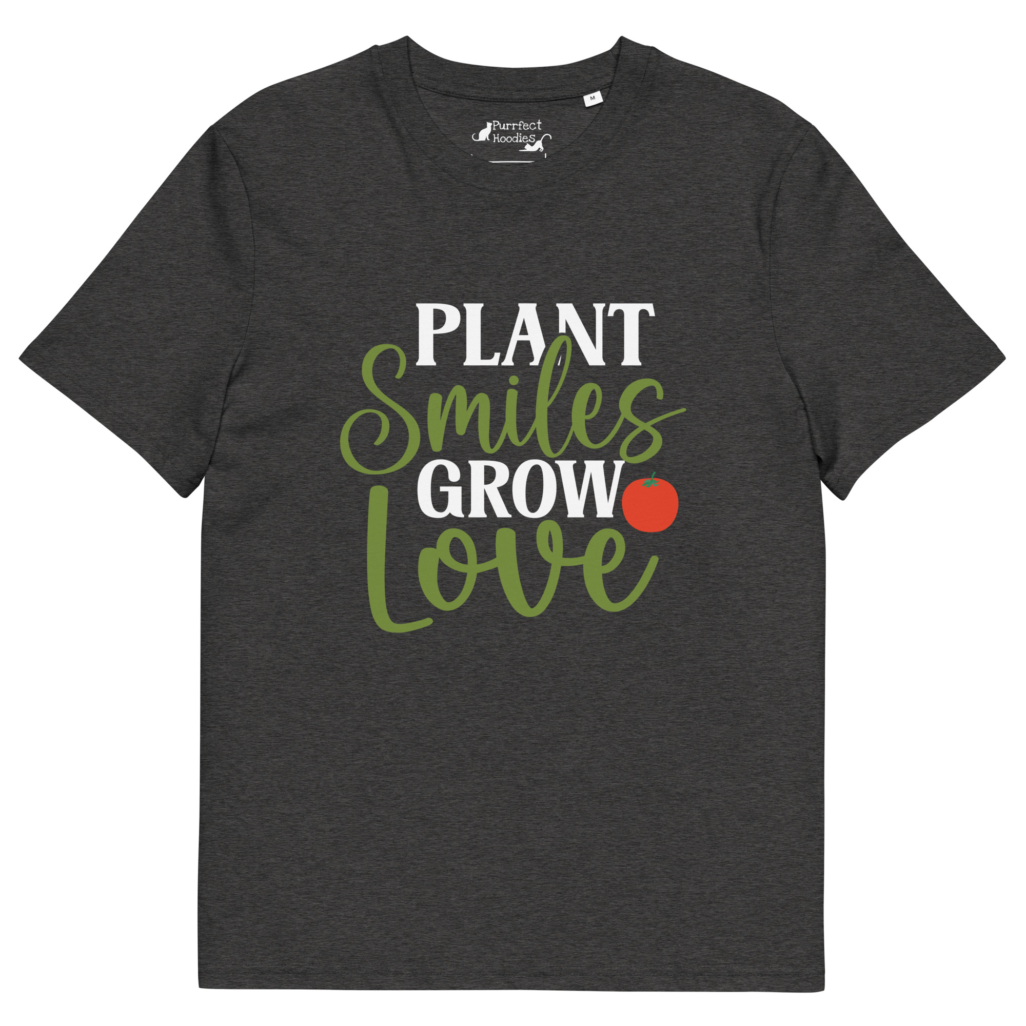 Plant Smiles, Grow Love – Organic Unisex T-Shirt - Image 3