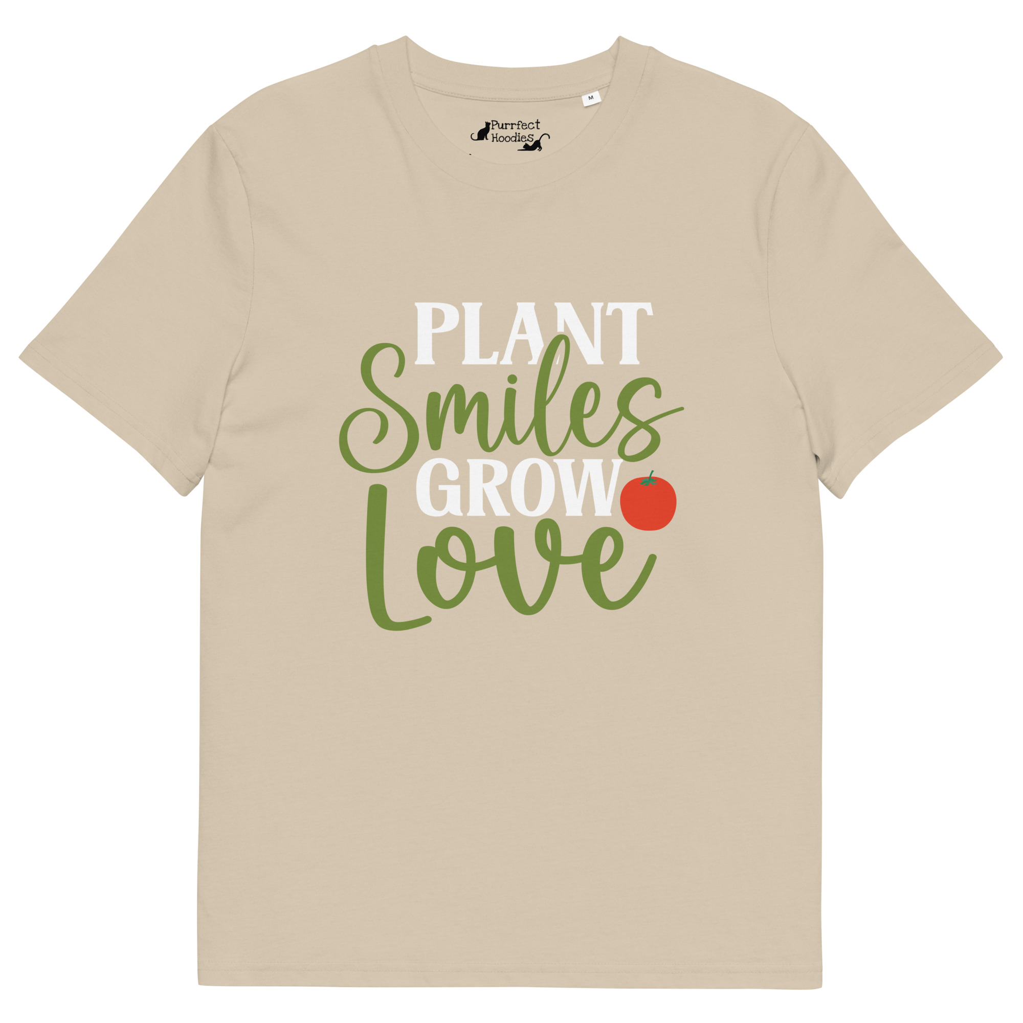 Plant Smiles, Grow Love – Organic Unisex T-Shirt - Image 11