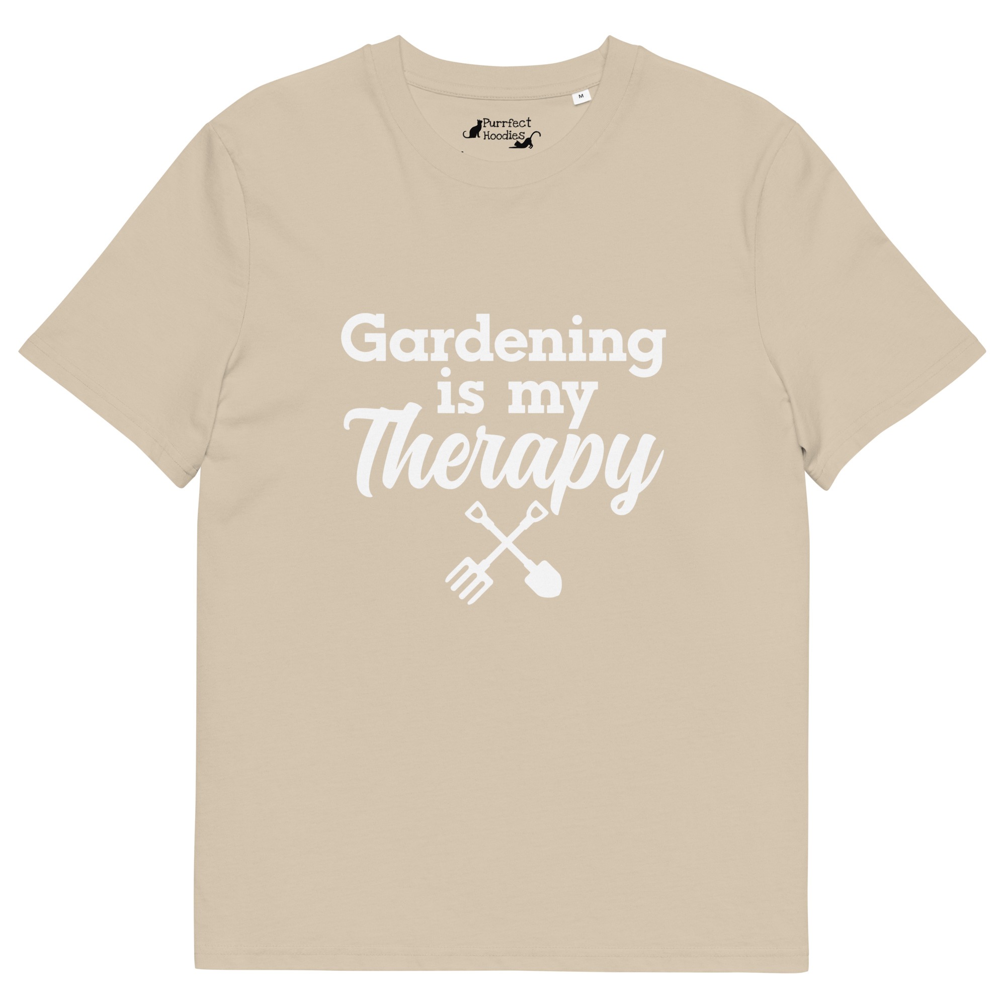 "Gardening is my Therapy" - Organic Unisex T-shirt - Image 11