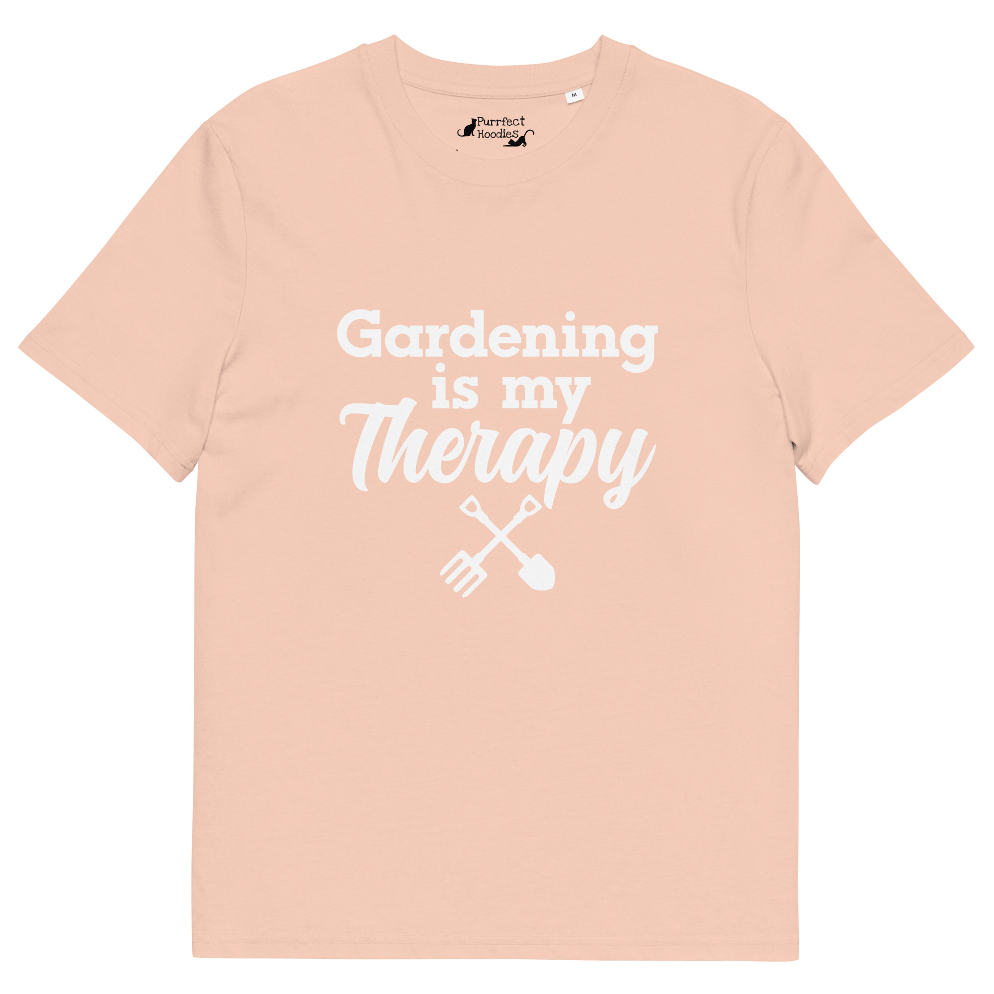 "Gardening is my Therapy" - Organic Unisex T-shirt - Image 12