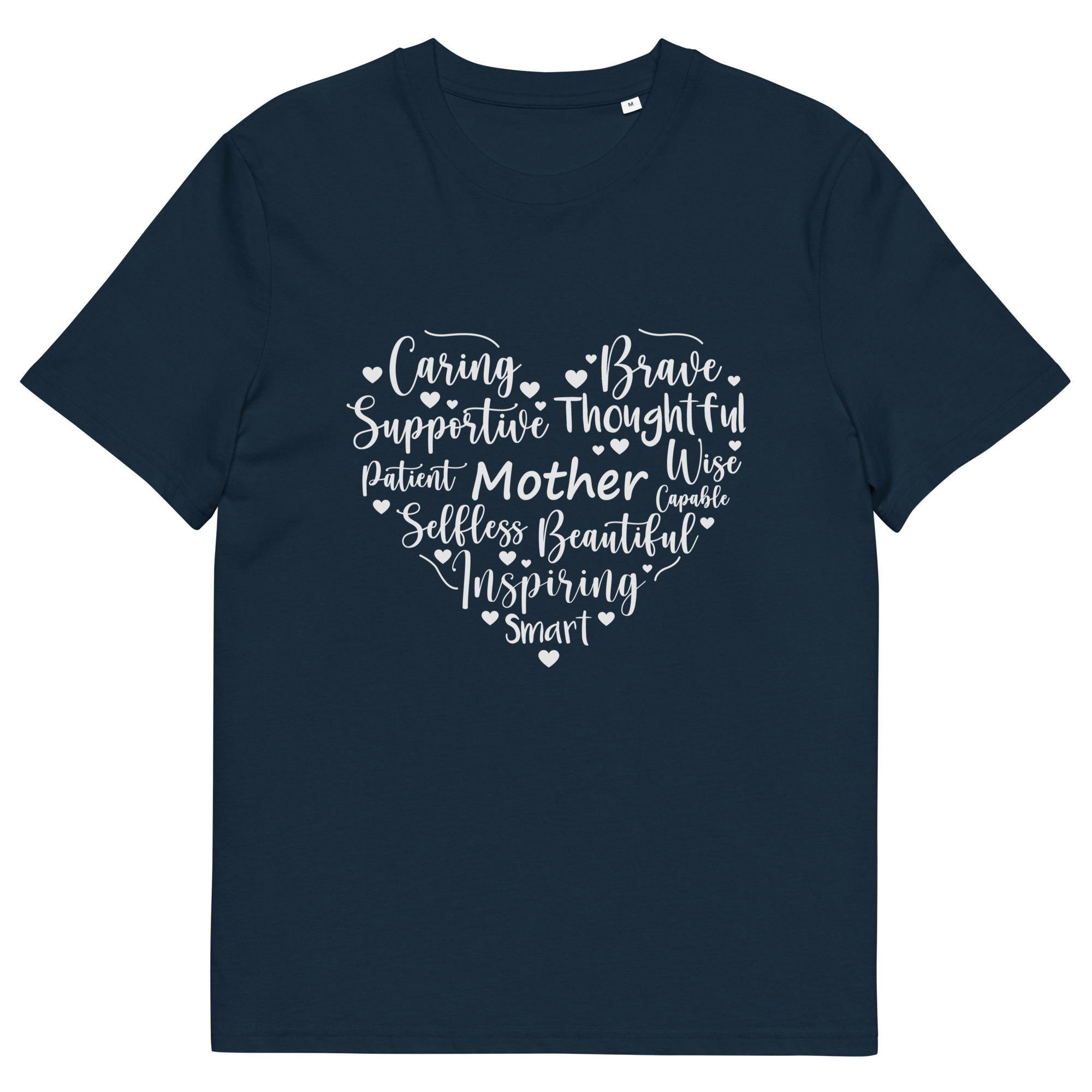 Mother's Day Heart - Unisex organic cotton t-shirt - Image 4