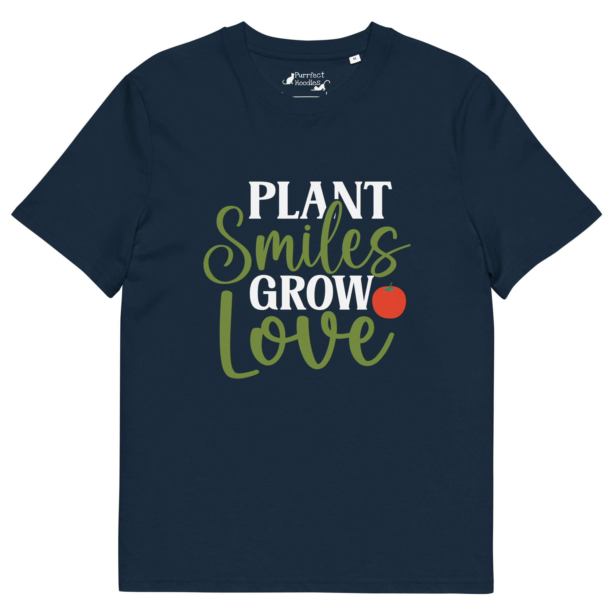 Plant Smiles, Grow Love – Organic Unisex T-Shirt - Image 2