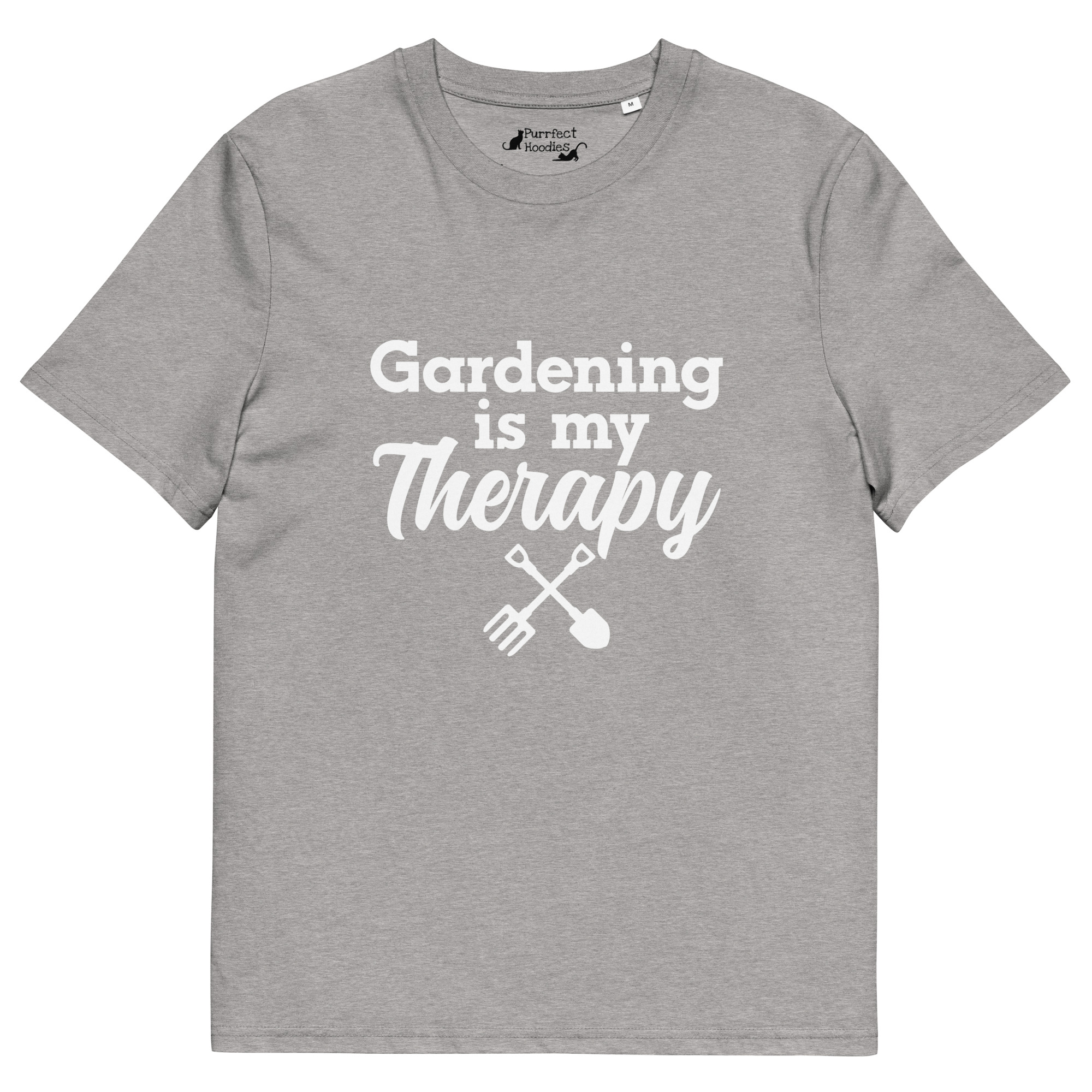 "Gardening is my Therapy" - Organic Unisex T-shirt - Image 10