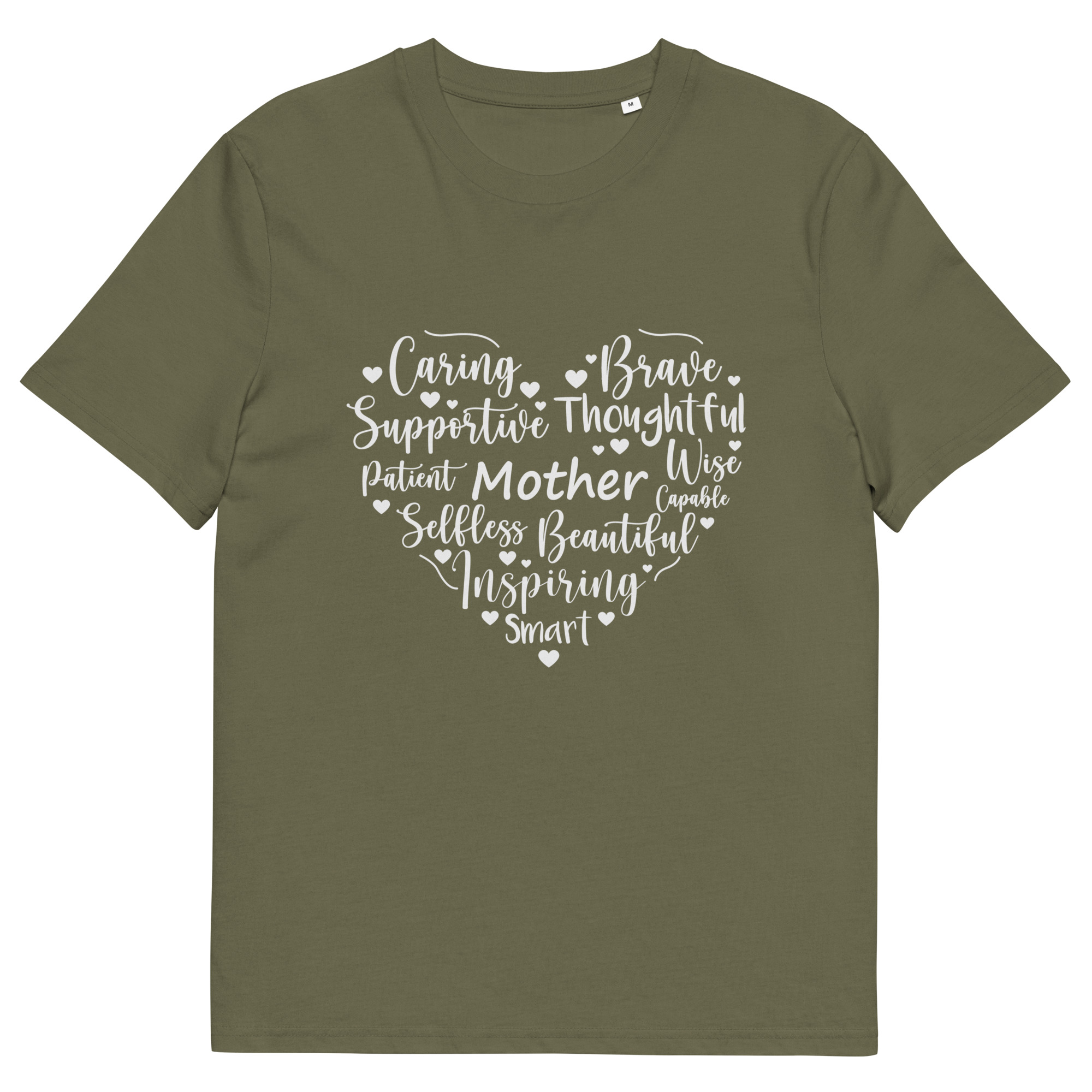 Mother's Day Heart - Unisex organic cotton t-shirt - Image 16