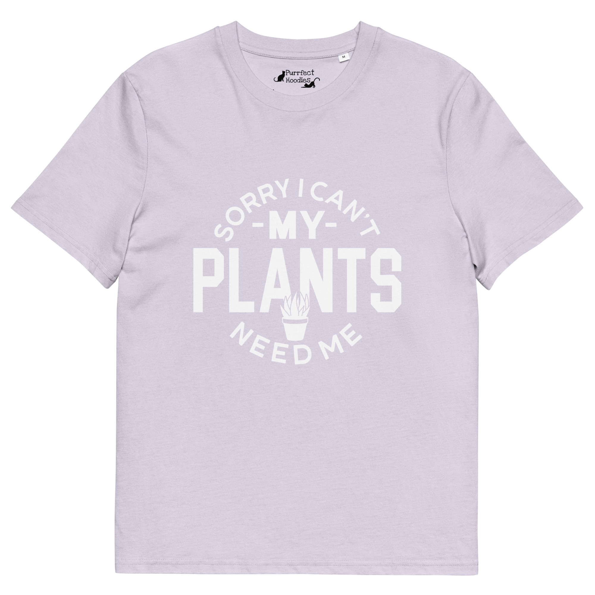 “Sorry I Can’t, My Plants Need Me” Organic Cotton T-Shirt - Image 14