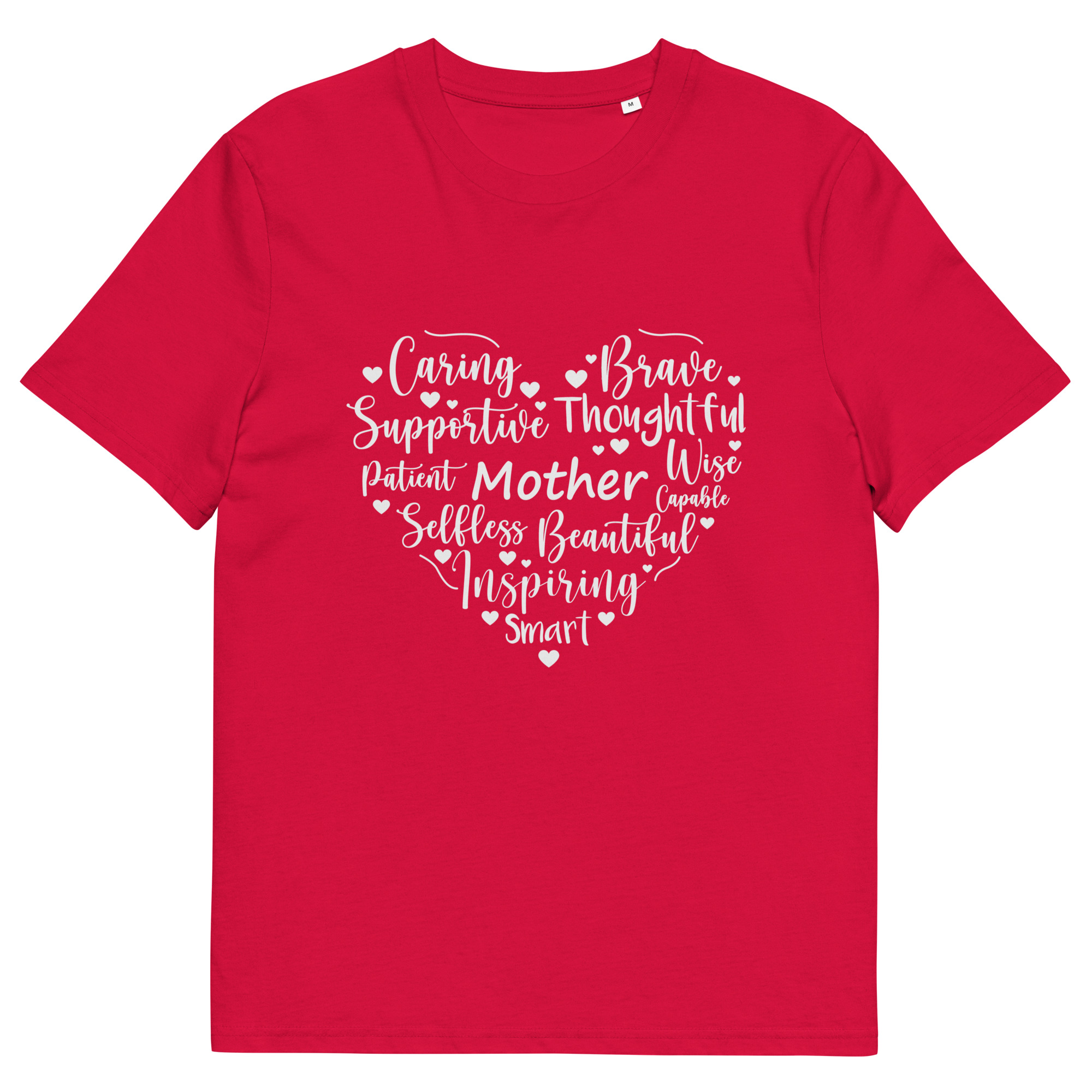 Mother's Day Heart - Unisex organic cotton t-shirt - Image 12