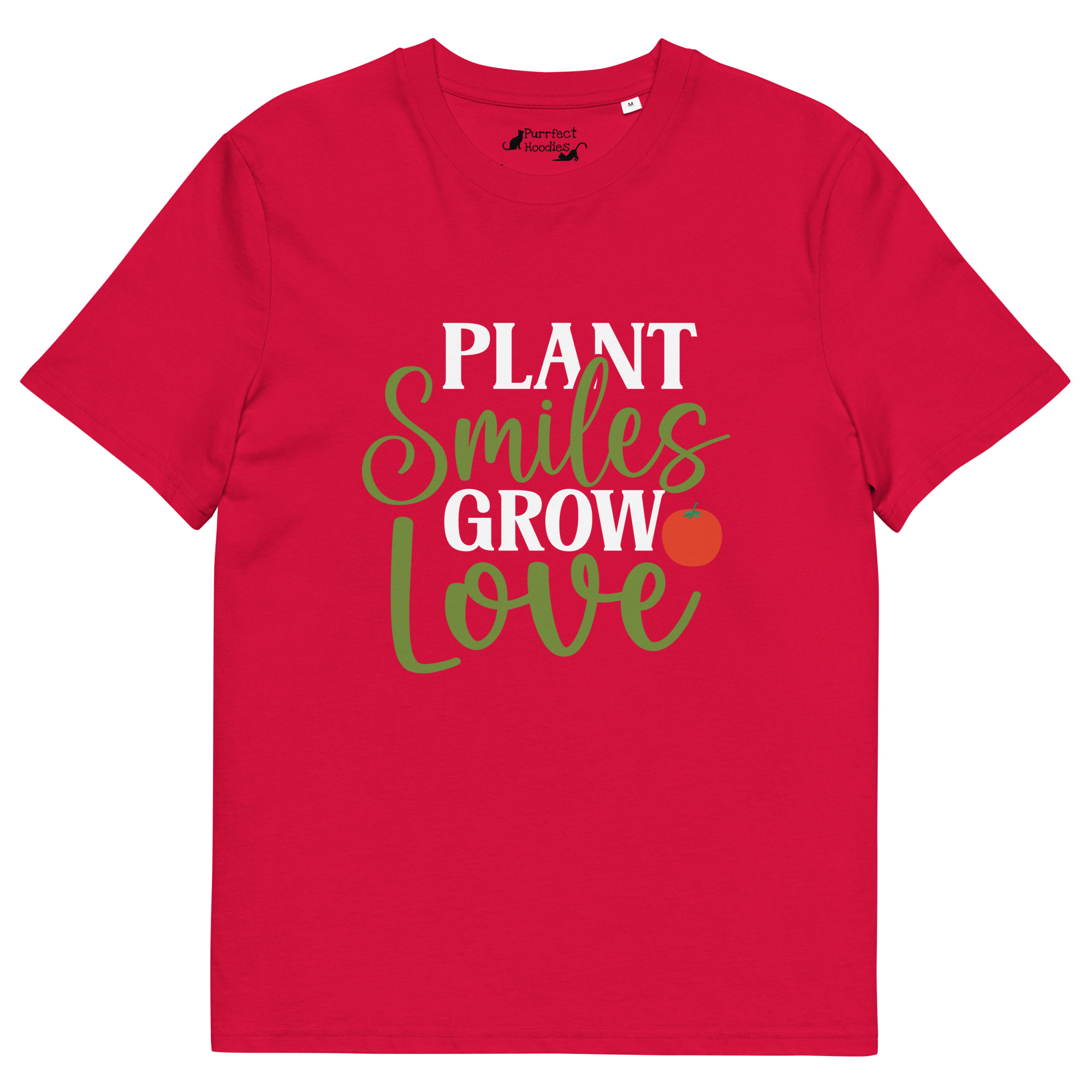 Plant Smiles, Grow Love – Organic Unisex T-Shirt - Image 6