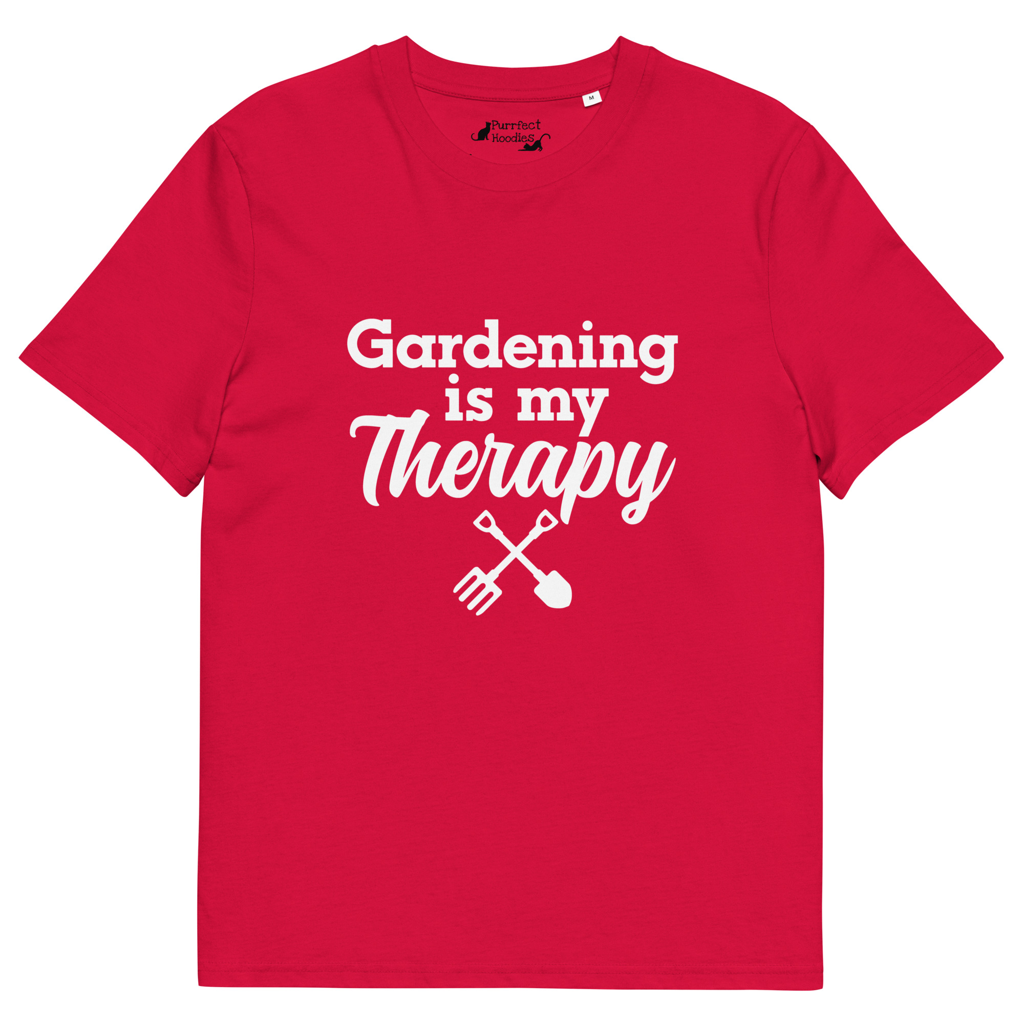 "Gardening is my Therapy" - Organic Unisex T-shirt - Image 6