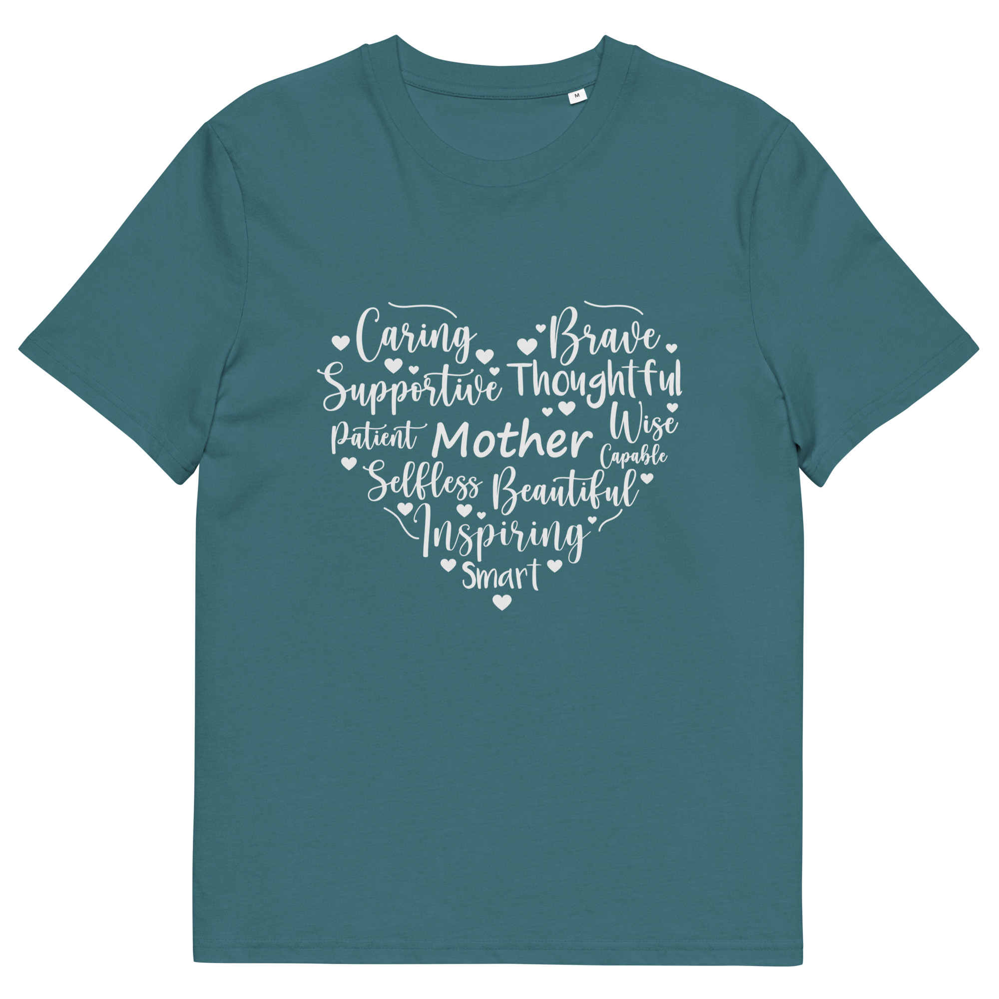 Mother's Day Heart - Unisex organic cotton t-shirt - Image 14