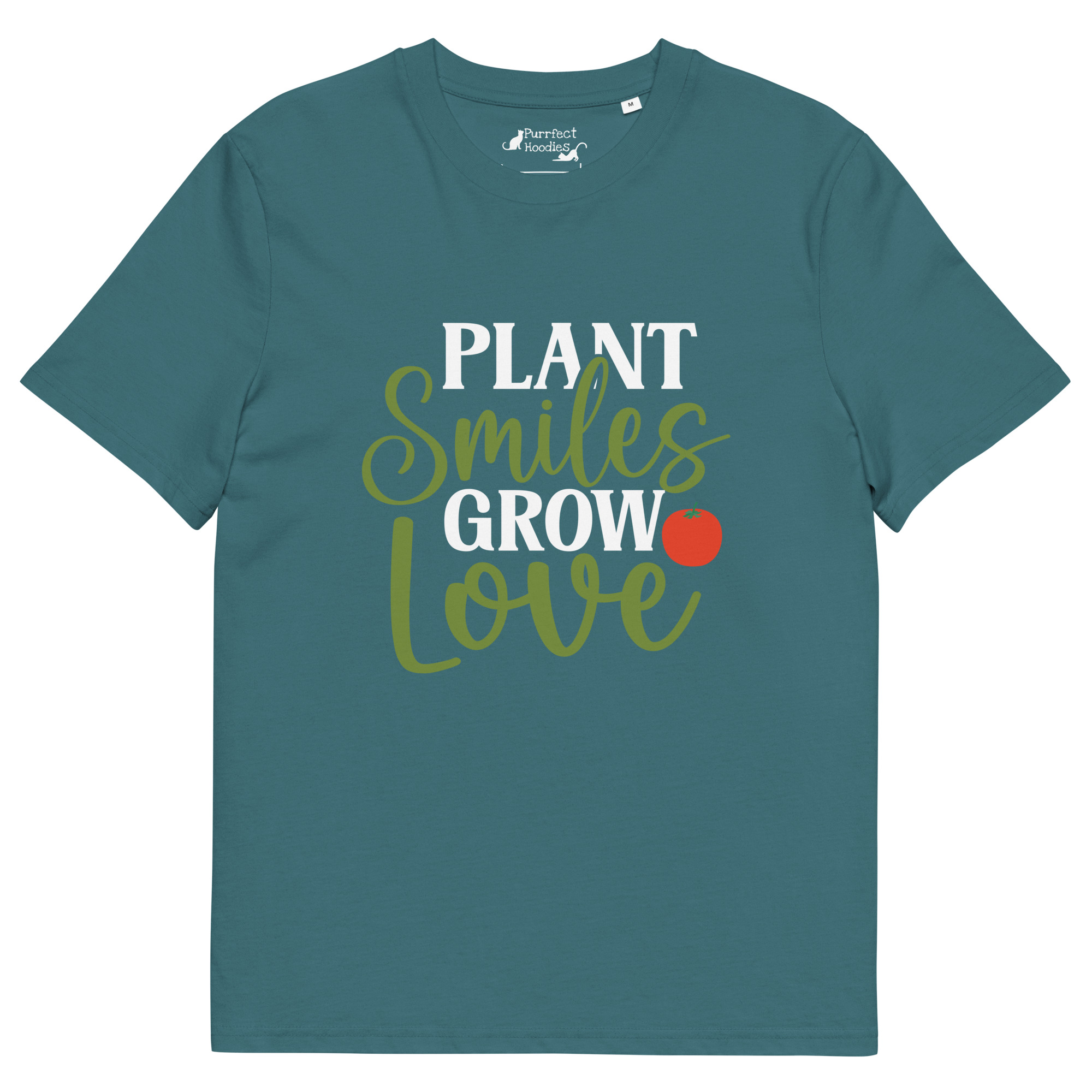 Plant Smiles, Grow Love – Organic Unisex T-Shirt - Image 7