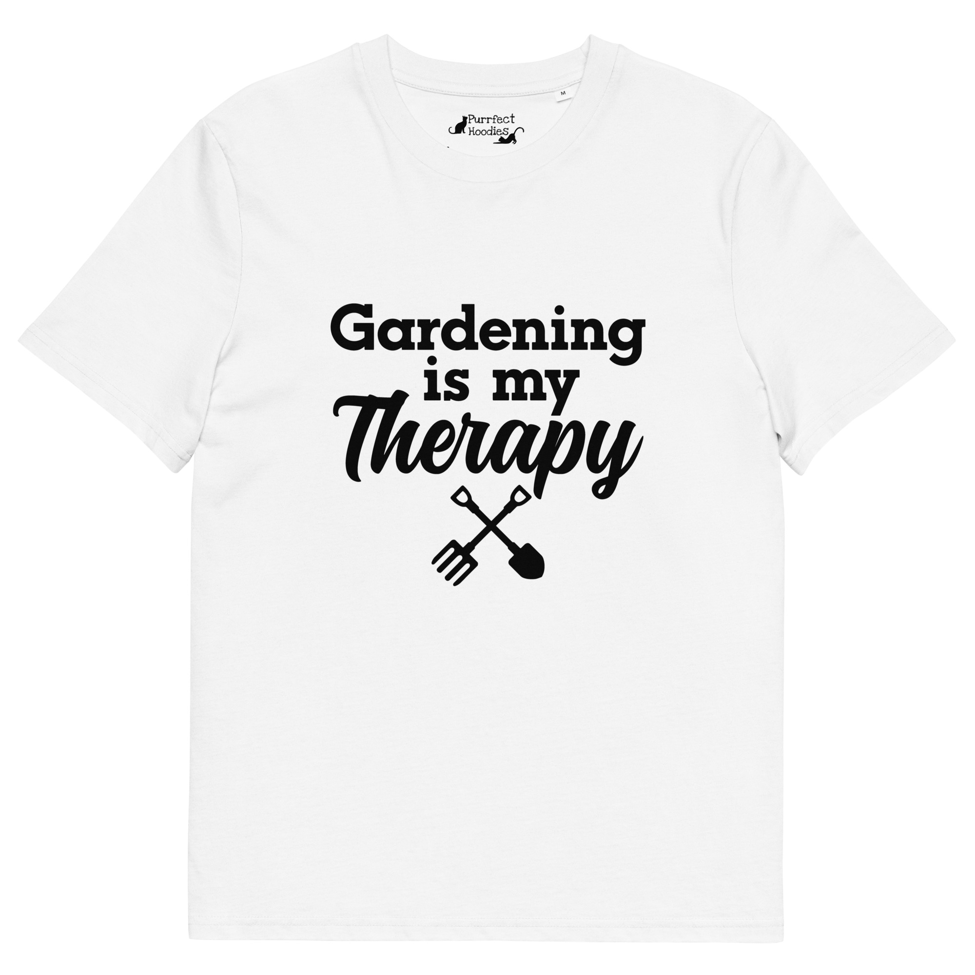 "Gardening is my Therapy" - Organic Unisex T-shirt - Image 15